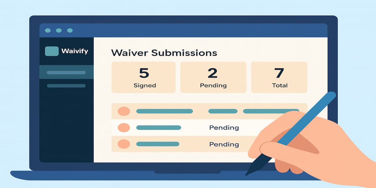 Track Waiver Submissions in Real Time with Waivify Dashboard